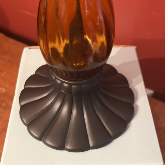 🆕 2 available- PartyLite Golden Amber Global Fusion Pillar Candle Holder NIB - Picture 10 of 12